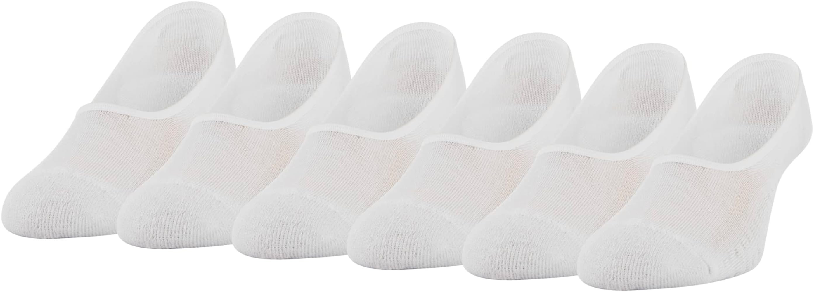 Peds Womens Zoned Cushion Mid Cut No Show Socks, 6-Pairs | Amazon (US)