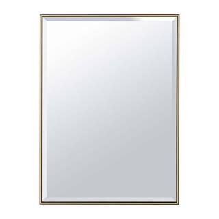 20 in. W x 28 in. H Rectangular Steel Framed Wall Mount Bathroom Vanity Mirror in Gold wq-822 - T... | The Home Depot