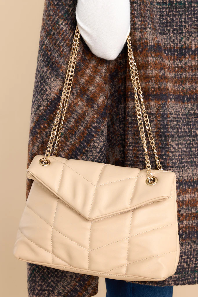 I Believe So Natural Chain Bag | Red Dress 