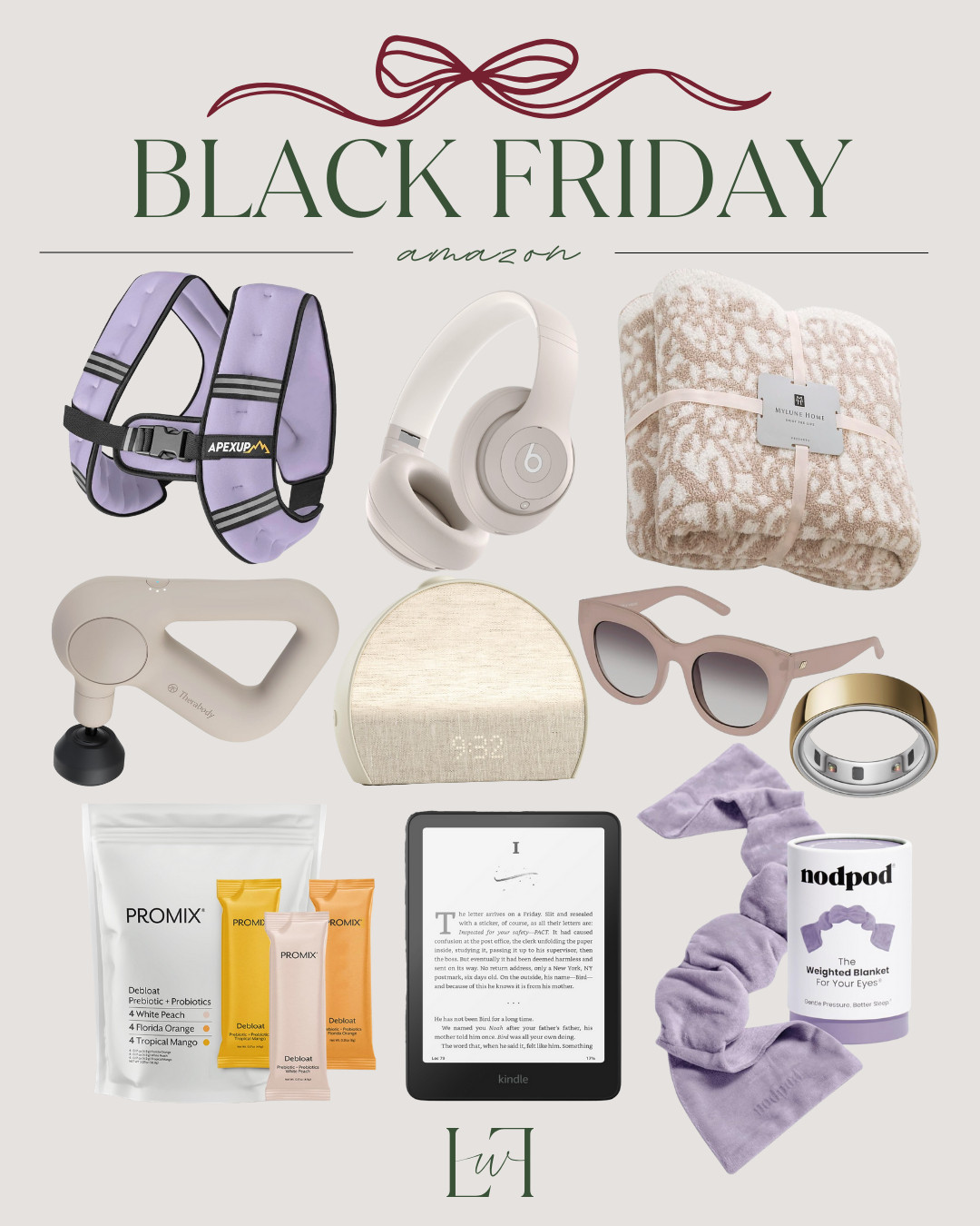 Now is the time to get all your holiday shopping done! So many of my favorites are on sale: kindle paperwhite,  nodpod, my favorite supplements, this theragun, and much more! 


life with loverly, gift ideas, gifts for her, gifts for him, black friday sale 

 #LTKCyberWeek #LTKGiftGuide #LTKHoliday