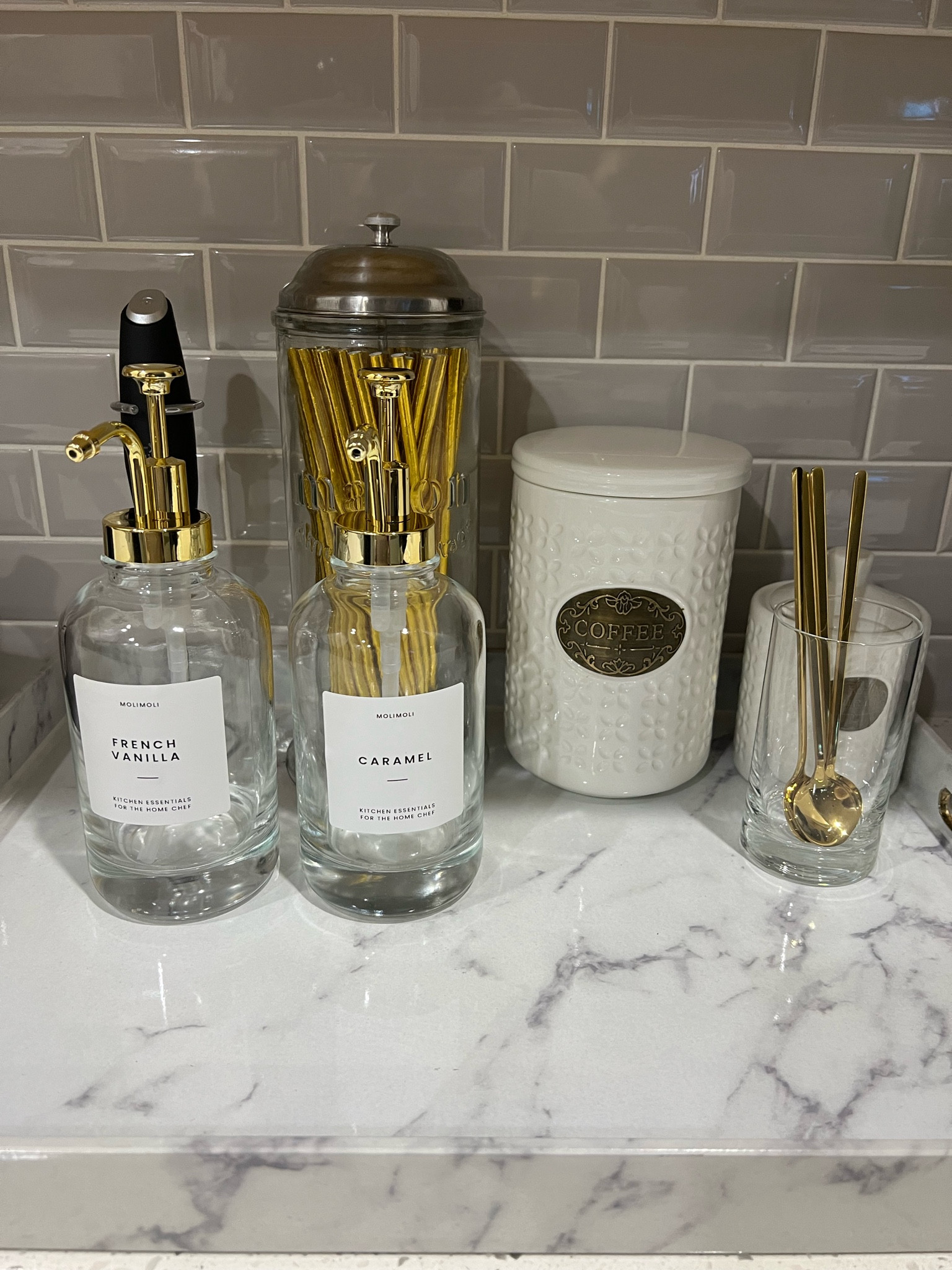 Amazon has been the perfect place to find items for my coffee bar. 

#coffeebar #syrupdispenser #frother #coffee #amazon #coffeejar #sugarjar #teaspoons #amazonfinds 

#LTKhome