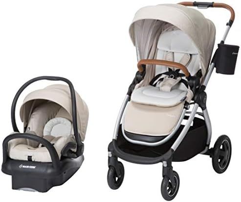 Maxi-Cosi Adorra 2.0 5-in-1 Modular Travel System with Mico Max 30 Infant Car Seat, Nomad Sand | Amazon (US)