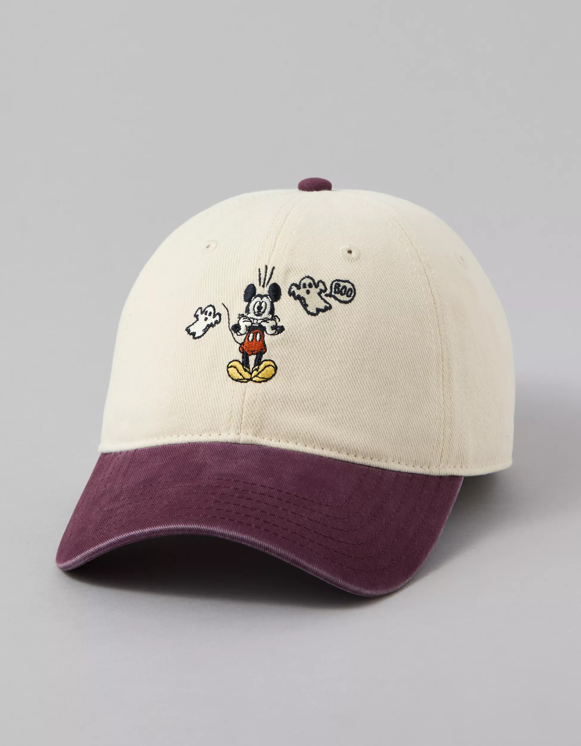 AE Mickey Mouse Ghost Baseball Hat | American Eagle Outfitters (US & CA)