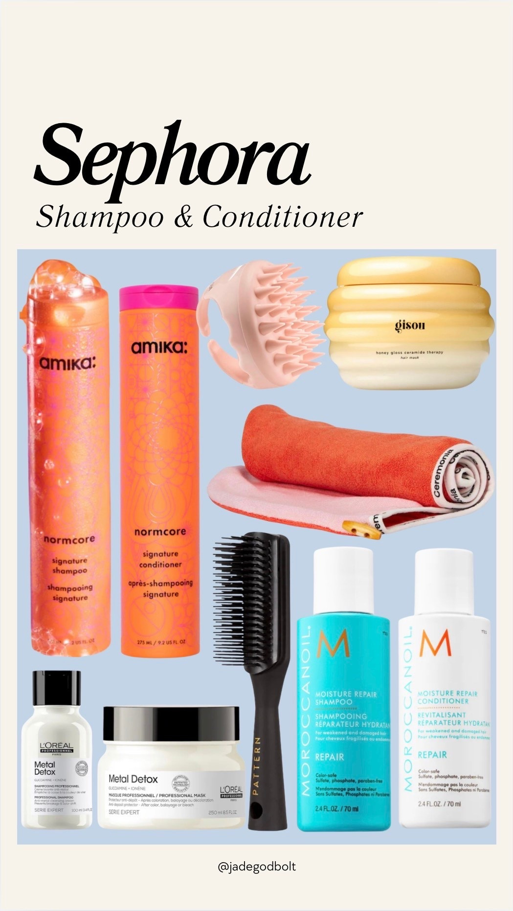Sephora shampoo & conditioner! 

Amika, L’Oréal, hair detangler, scalp massager, hair mask

#LTKselfcare #LTKmomlife #LTKBeauty