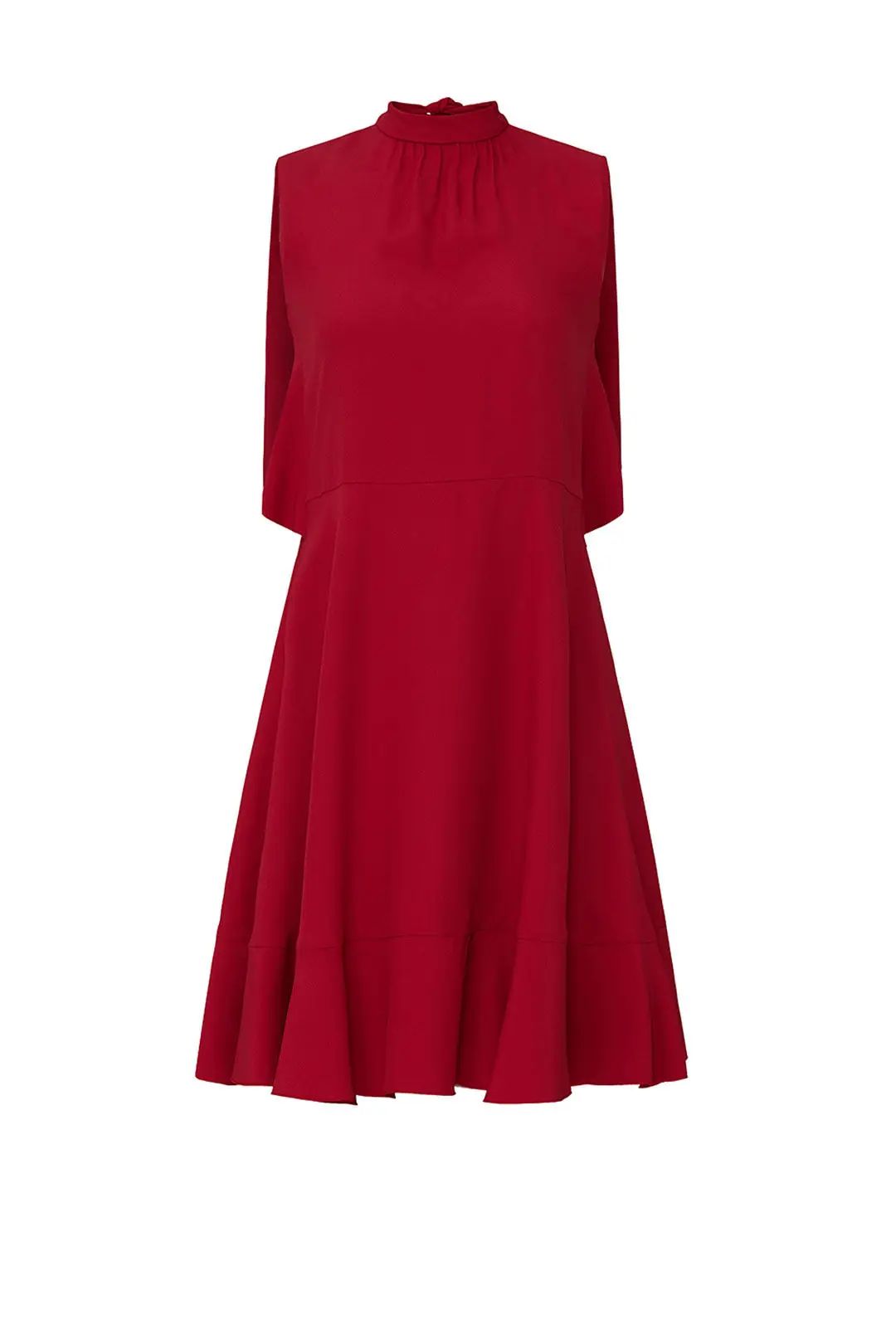 RED Valentino Red Abito Cape Dress | Rent the Runway