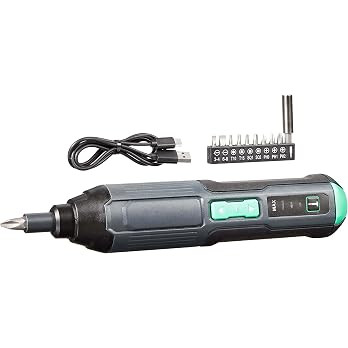 Amazon Basics by SKIL 4V Cordless Stick Screwdriver with 10-Piece Bit Set, USB Cable, LED Light, ... | Amazon (US)