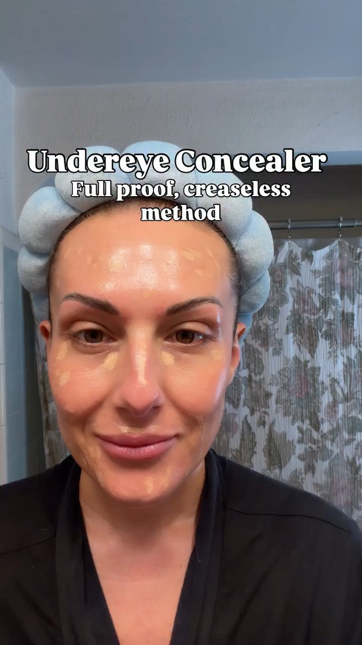 While some creasing is completely normal under our eyes where we have fine lines & wrinkles, this is the BEST method I’ve found to avoid that👇🏻

1. Good skin prep is key! Make sure your skin is hydrated before applying any makeup💦
2. Use a small amount of concealer (@hourglasscosmetics vanish is my favorite for years!)
3. Use a fluffy eyeshadow brush to lightly blend your concealer up toward your lash line🖌️
4. SET (most important) with your favorite setting powder - my current favorites are @nyxcosmetics @mcobeauty_us or @charlottetilbury for higher end!

#makeupforbeginners #makeuptutorial #concealertutorial #mommakeup #momstyle

#LTKBeauty #LTKgrwm