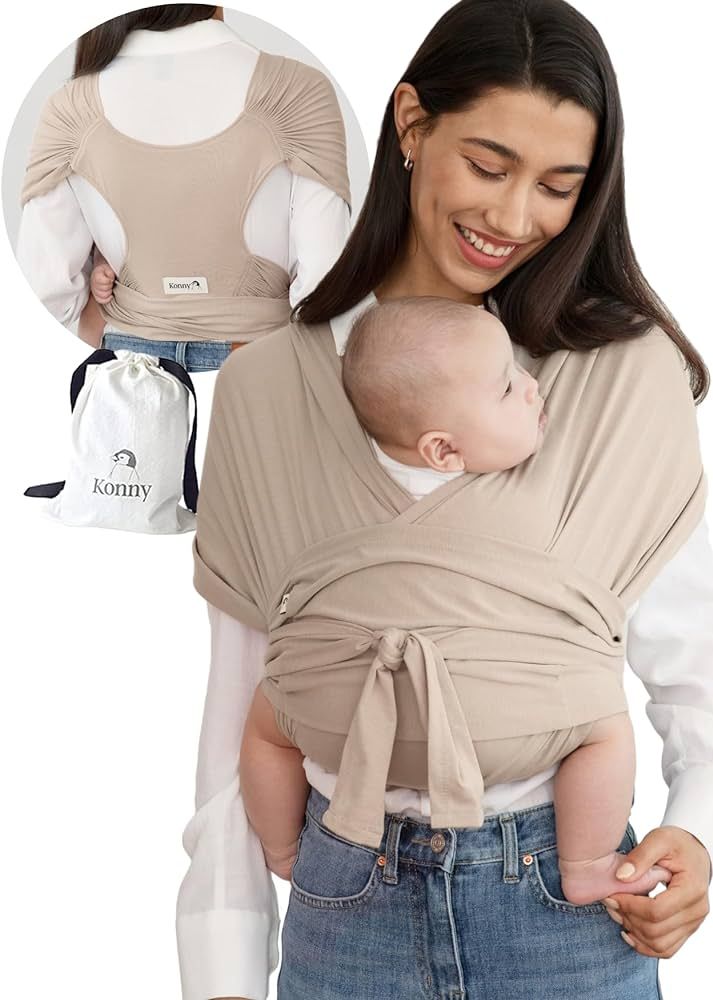 Konny Baby Carrier Flex Elastech - Adjustable, Easy to Wear and Wrap Baby Sling, Baby Wrap Carrie... | Amazon (US)