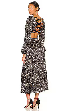 AFRM Norton Dress in Noir Blossom from Revolve.com | Revolve Clothing (Global)