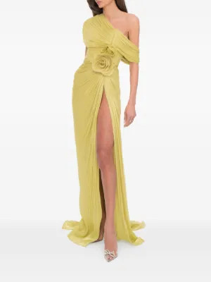 Ana Radu Blossom Dress | Yellow | FARFETCH | Farfetch Global