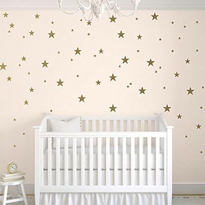 TOARTi Stars Wall Decals (124 Decals) Wall Stickers Removable Home Decoration Easy to Peel Stick ... | Amazon (US)