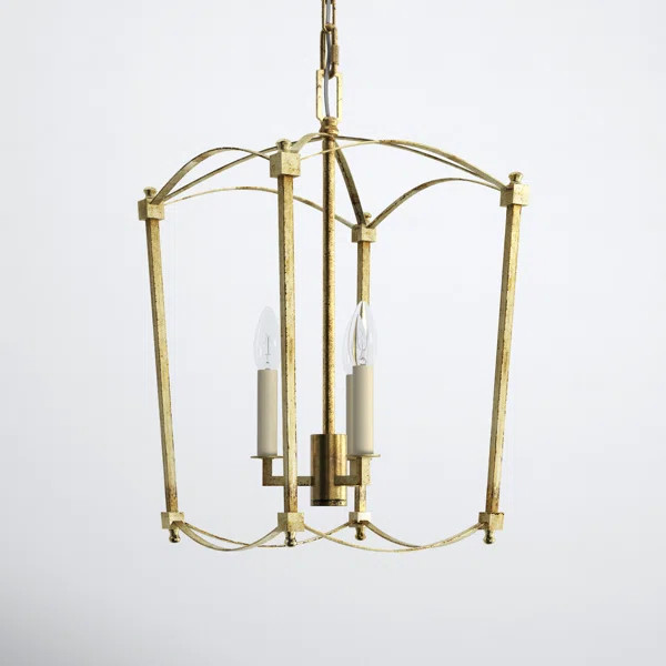 Olive 3 - Light Dimmable Lantern Geometric Chandelier | Wayfair North America
