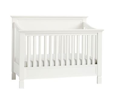 Larkin 4-In-1 Convertible Crib, Simply White | Pottery Barn Kids