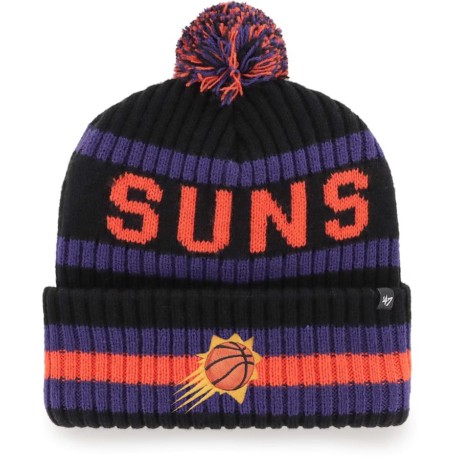 Phoenix Suns '47 Bering Cuffed Knit Hat with Pom - Black | Lids