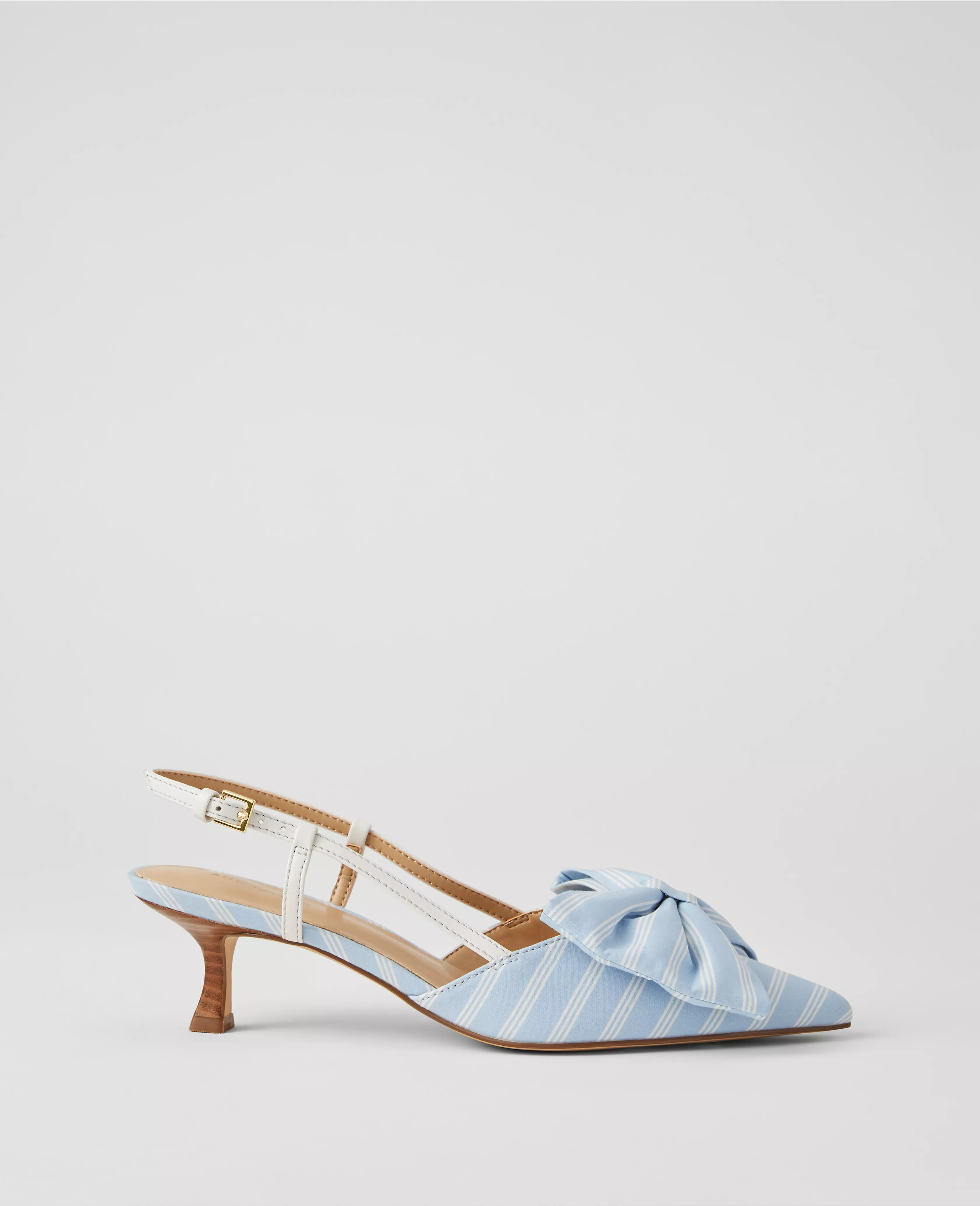Bow Slingback Kitten Heel Pumps | Ann Taylor
