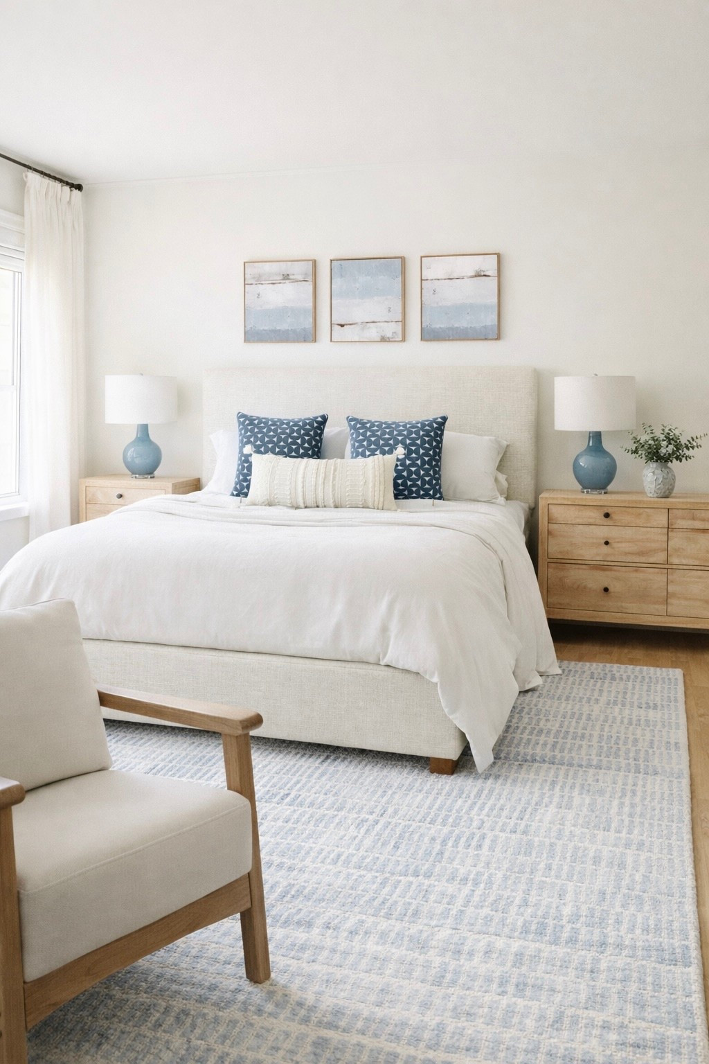 Home Design Ideas: Master Bedroom, Soft Blue Coastal Bedroom with Light Wood Furniture 

coastal bedroom decor, coastal bedroom ideas, beach house bedroom, neutral coastal decor, blue and white bedroom, coastal bedding, upholstered headboard bed, neutral bedroom furniture, light wood bedroom furniture, coastal nightstands, modern coastal bedroom, coastal farmhouse decor, beach inspired bedroom, airy bedroom design, soft blue bedroom accents, coastal wall art, layered bed pillows, textured neutral bedding, coastal area rug, light wood dresser, coastal table lamps, coastal home decor, serene bedroom aesthetic, relaxed coastal style, bright neutral bedroom, coastal interior design

#LTKHome