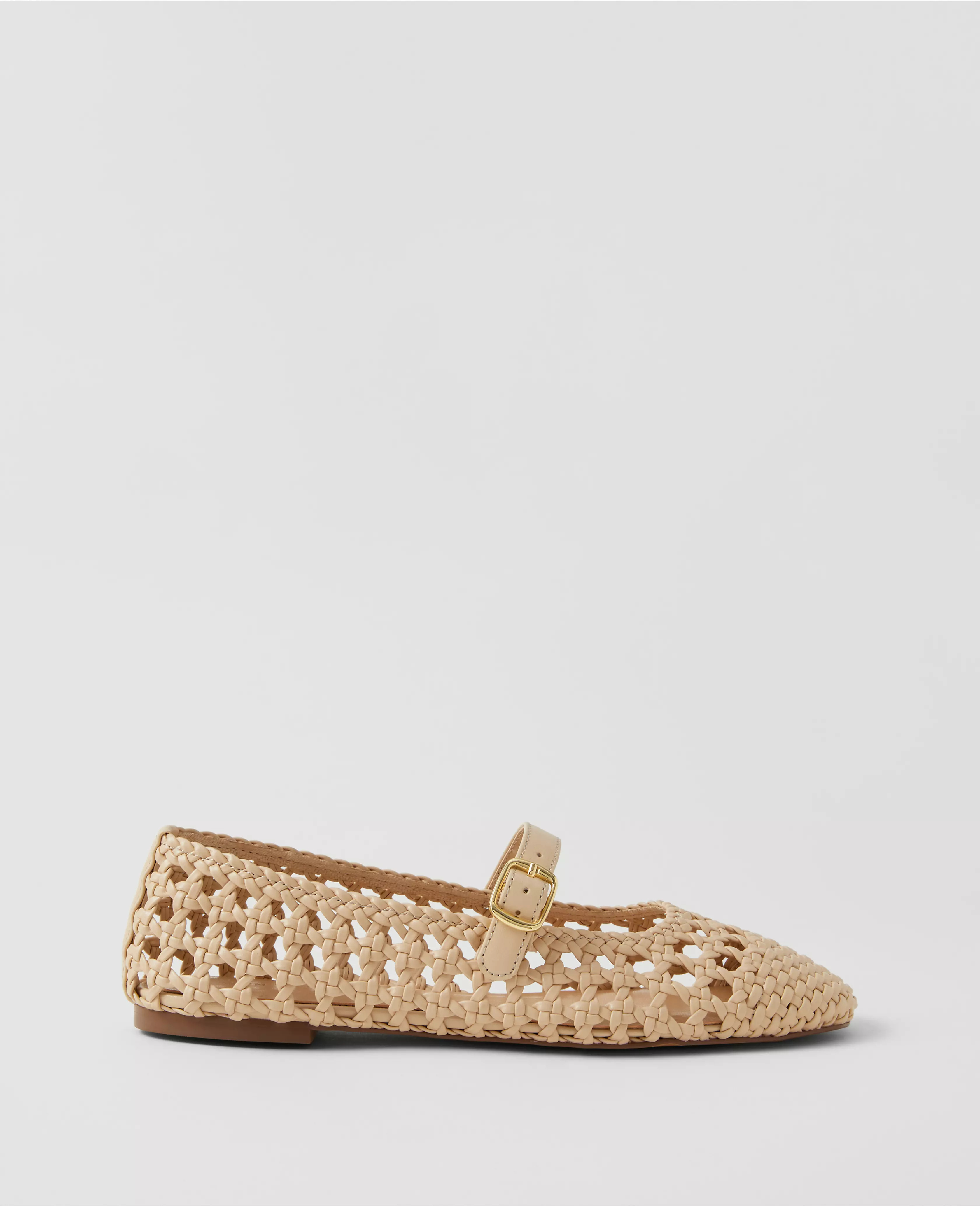 Woven Mary Jane Ballet Flats | Ann Taylor