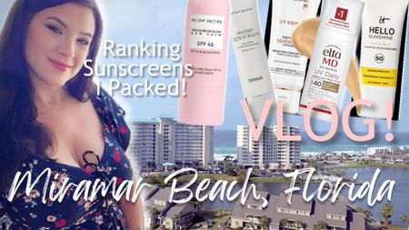 Ranking sunscreens I packed for my Destin beach trip. Great skincare infused &/or tinted sunscreens, including Elta MD, Versed, Glow Recipe, It Cosmetics & more! 

#LTKSeasonal #LTKswim #LTKbeauty