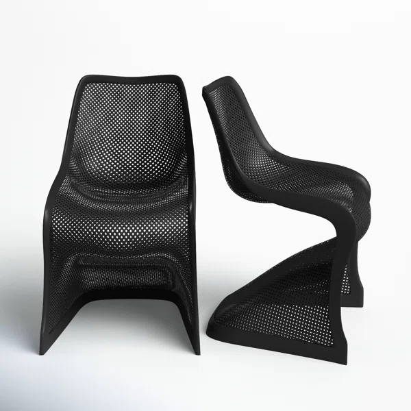 Jonas Stacking Patio Dining Side Chair (Set of 2) | Wayfair North America