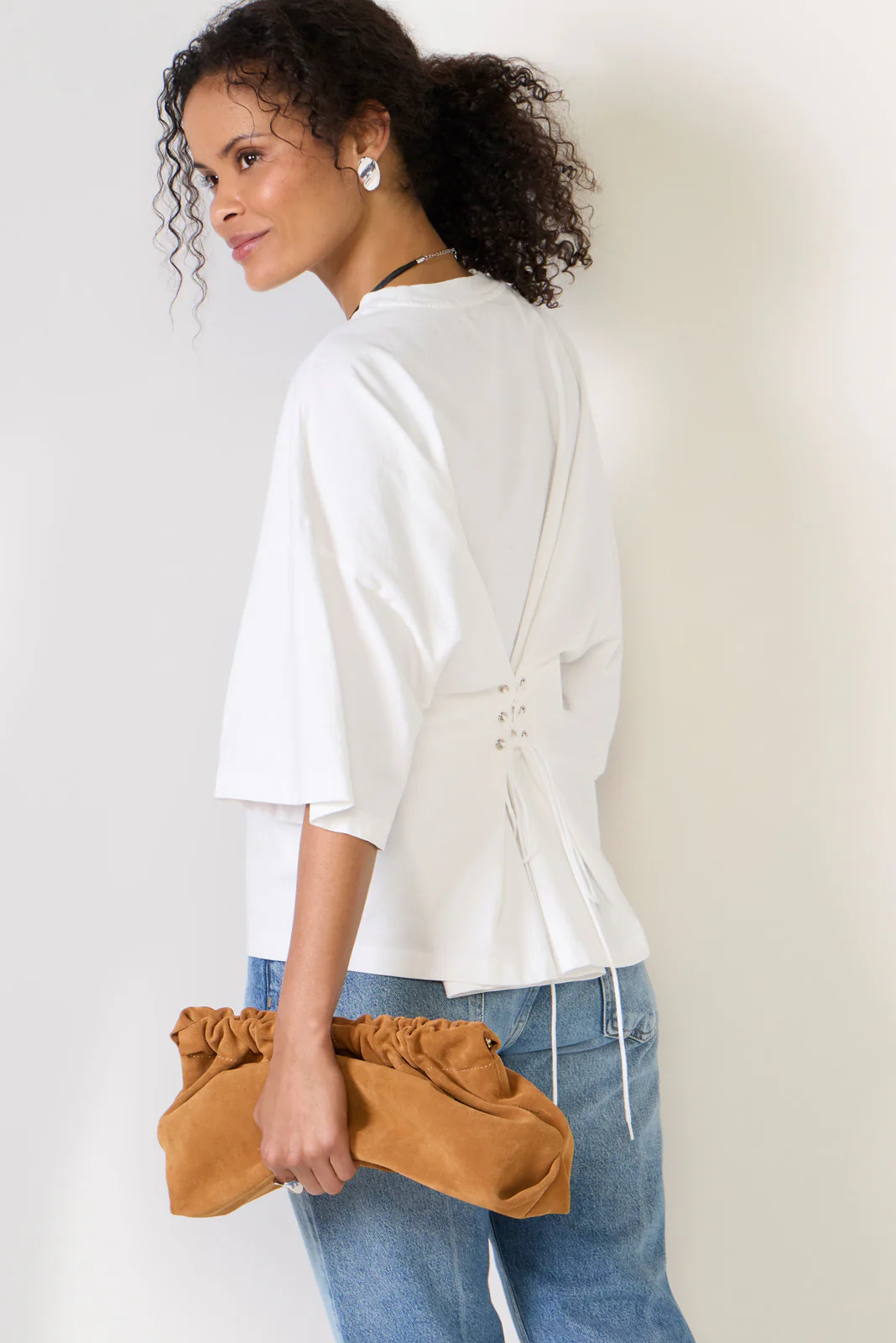 AGOLDE Women's Ellery T-Shirt, Size Medium, White | Evereve