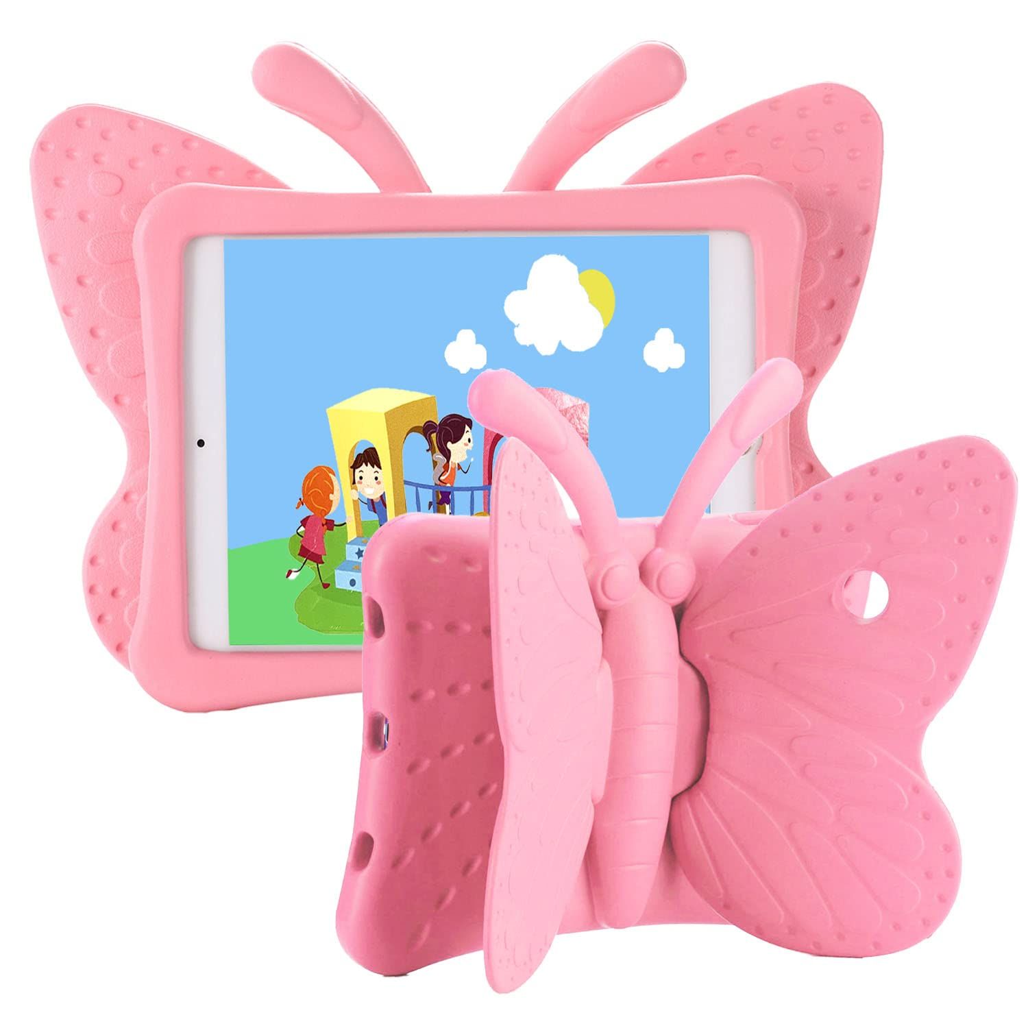 iPad case for Kids, Feitenn 3D Cartoon Butterfly Non-Toxic EVA Light Weight Kid Proof Shockproof ... | Amazon (US)