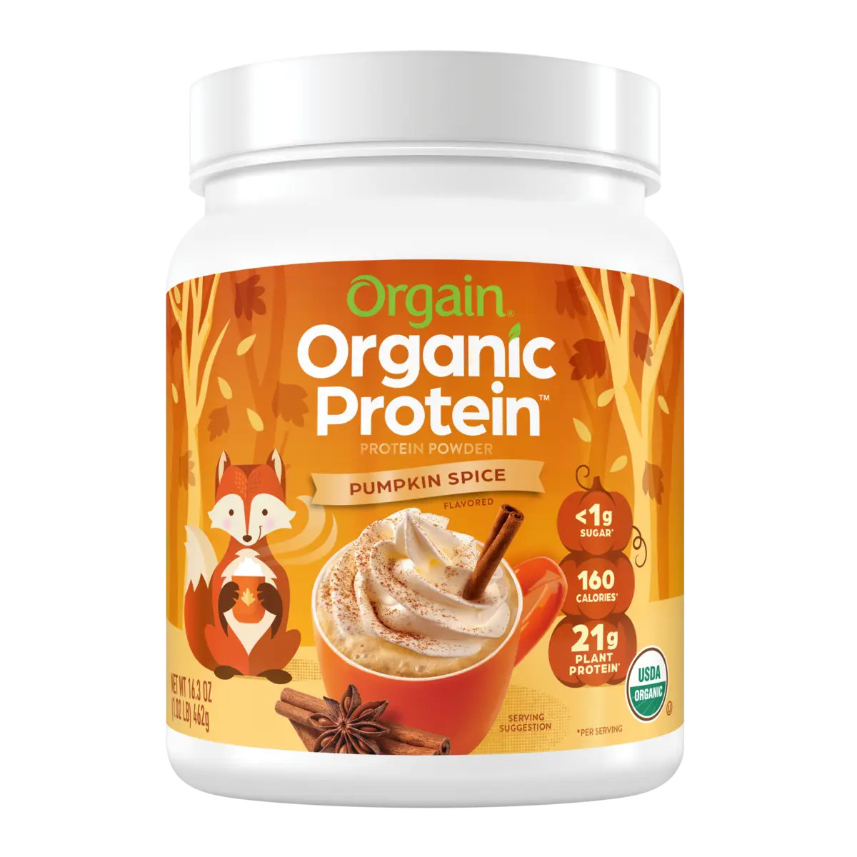 Organic Plant Based Protein Powder - Pumpkin Spice | Orgain | Orgain