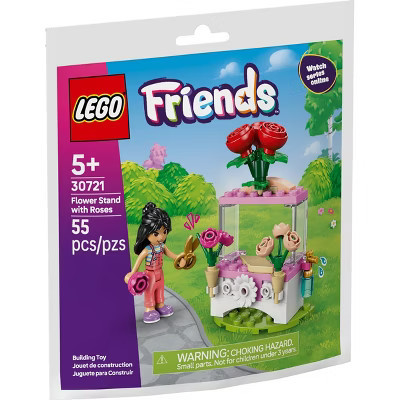 LEGO Friends Flower Stand with Roses, Valentine's Day Gift, 30721 | Target