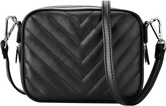 CARM AXKO Luxury Crossbody Shoulder Bag Quilted with Zipper for Women | Amazon (US)