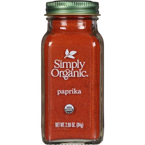 Simply Organic, Paprika Ground Certified Organic, 2.96 Ounce Container | Amazon (US)