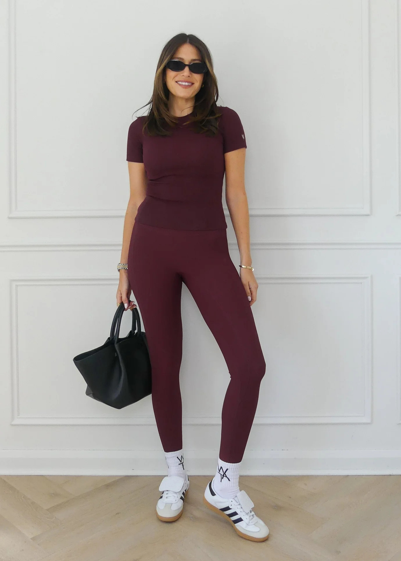 THE ULTIMATE RIBBED LEGGINGS - BORDEAUX | WAT The Brand