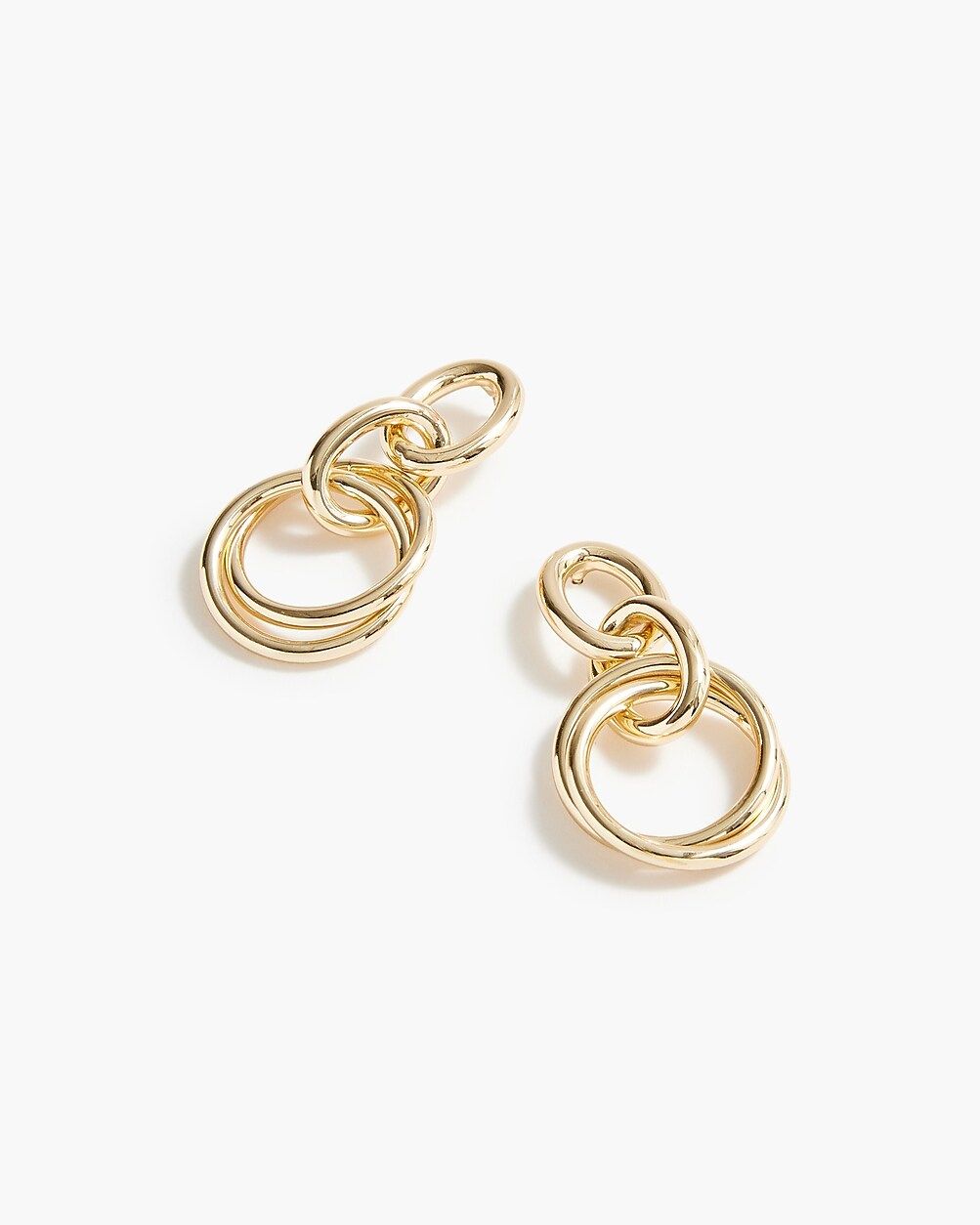 Gold link statement earrings | J.Crew Factory