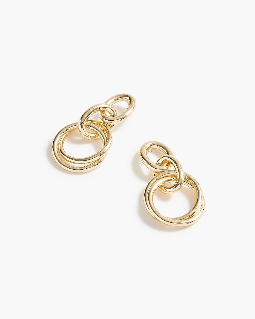 Gold link statement earrings | J.Crew Factory