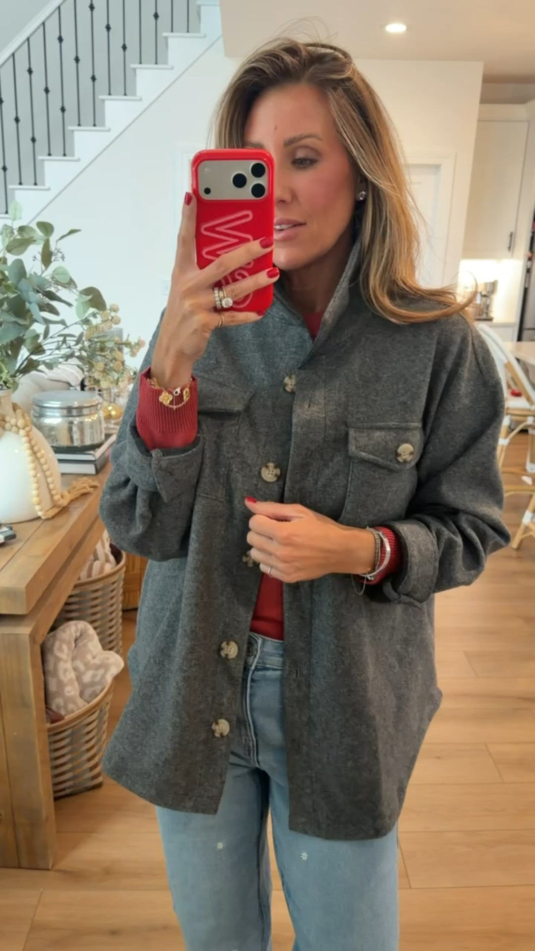 The best shacket, perfect for early spring outfit, casual outfits, mom outfits, effortless looks, themominstylee

#LTKootd #LTKmomlife #LTKSeasonal