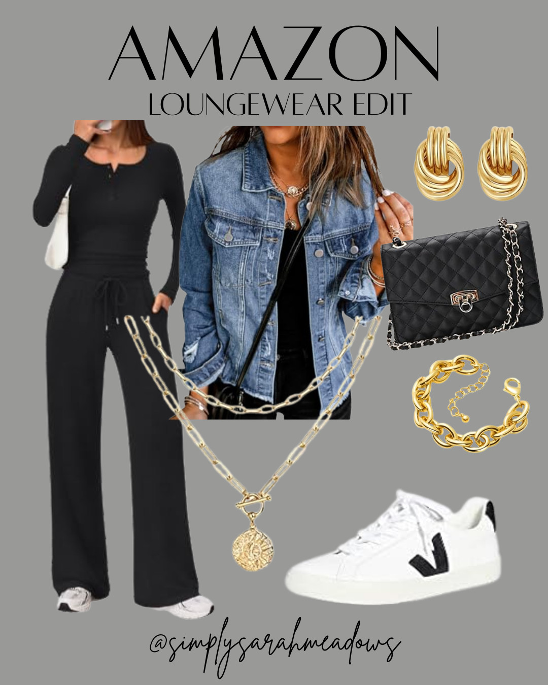 Loungewear essentials that keep you stylish. Check out my shop for more @simplysarahmeadows #loungewear #amazonfinds 

 #LTKootd #LTKU #LTKOver40