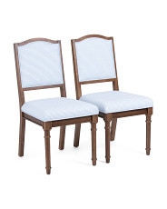 Set Of 2 19x37.5 Arched Back Upholstered Dining Chairs | Marshalls