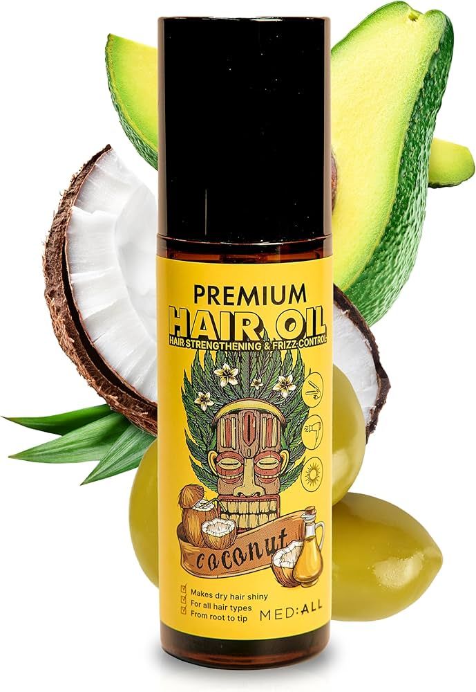 MEDIALL Premium K beauty Hair Oil | Coconut Oil Hair Serum for Frizzy and Damaged Hair | Argan Oi... | Amazon (US)