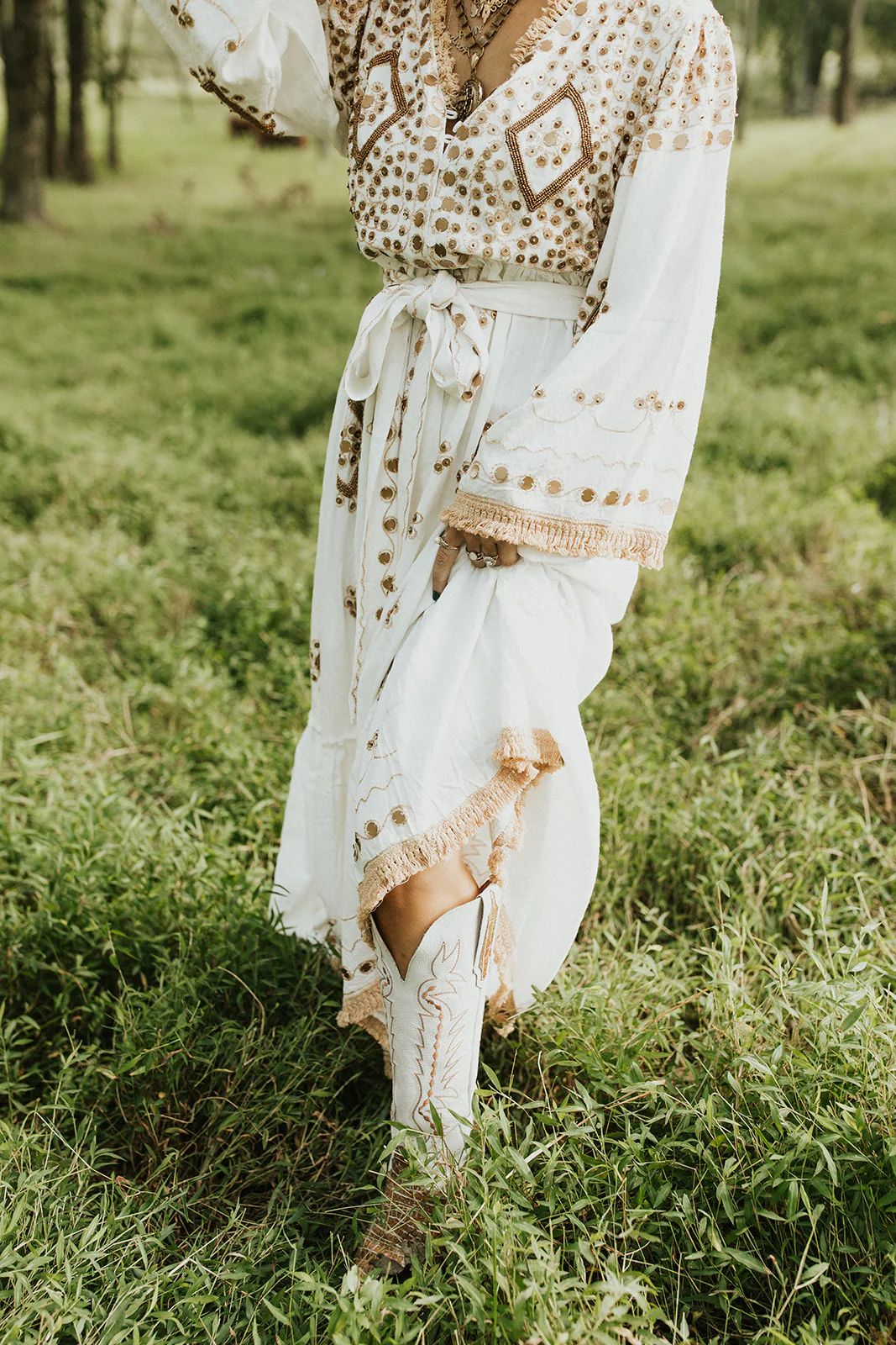Blanc Ophelia Maxi Dress | Premonition Goods