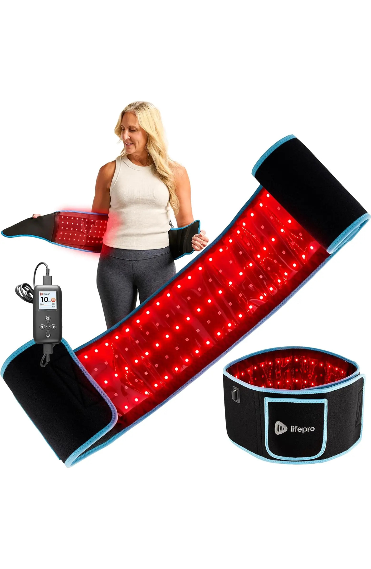 Allevared Red Light Therapy Belt  Infrared 660nm and 850nm lights | Nordstrom