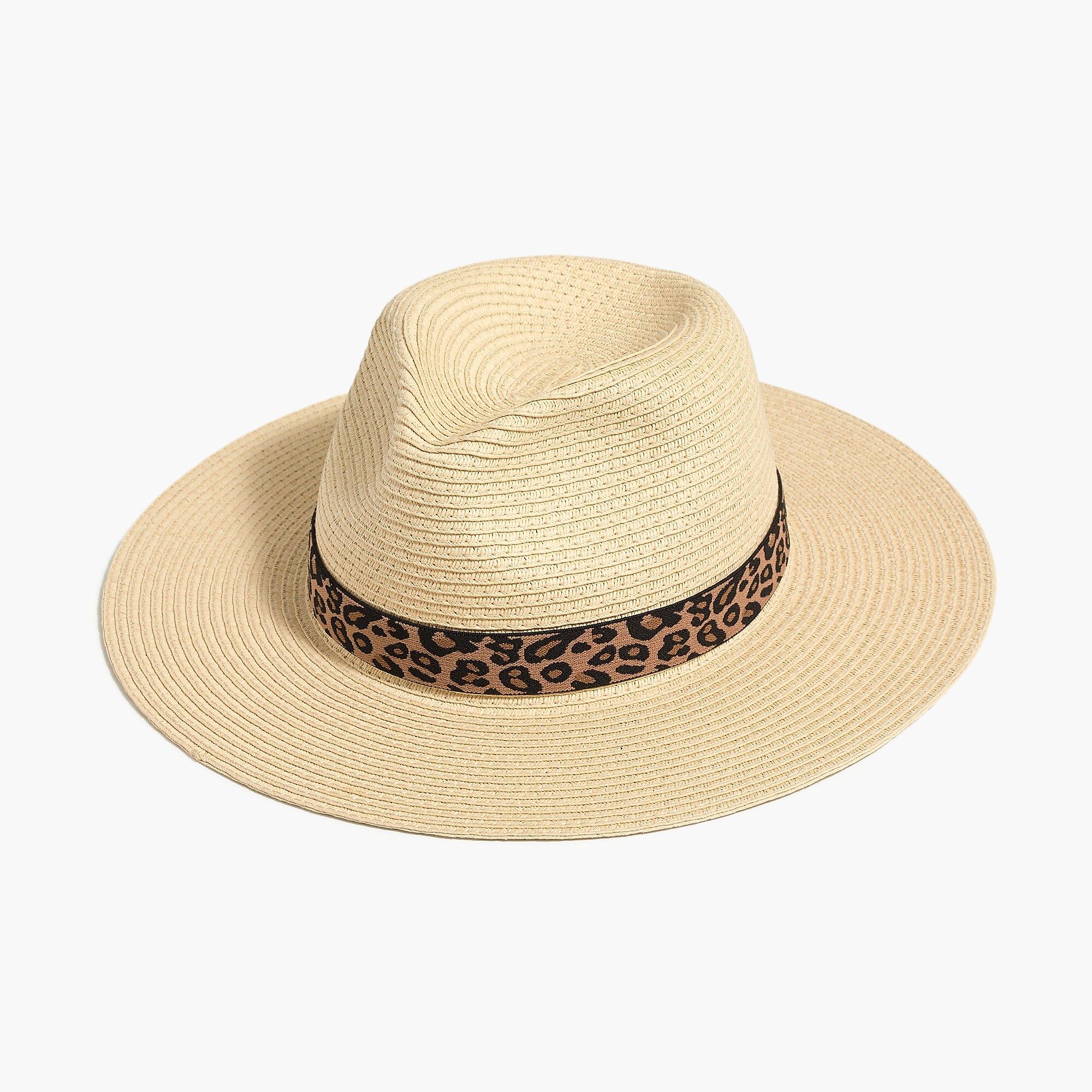 Packable hat with leopard ribbon | J.Crew Factory