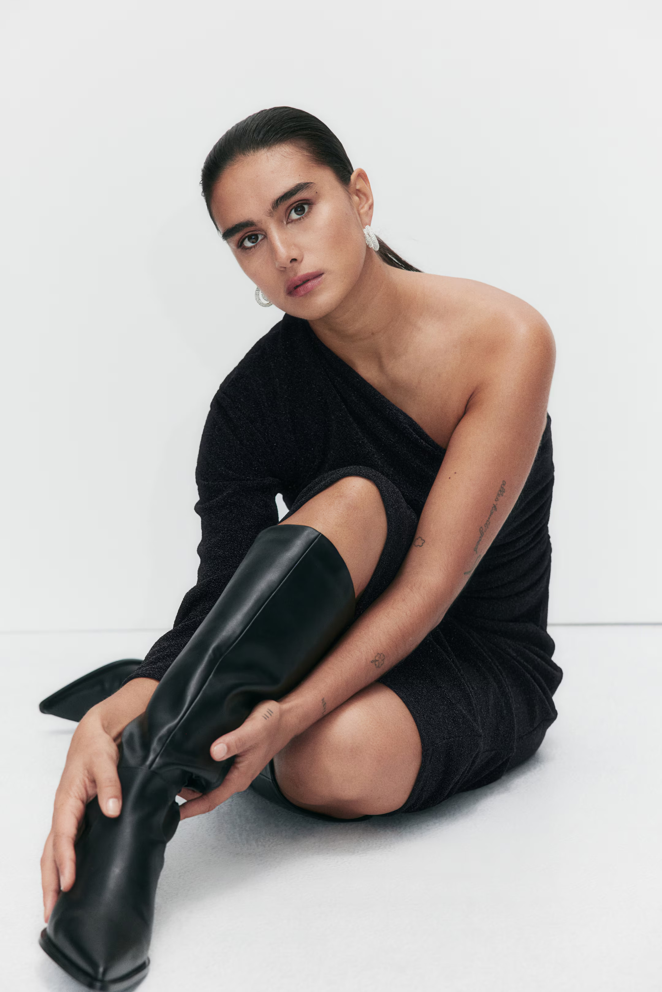 Glittery One-Shoulder Dress | H&M (US + CA)