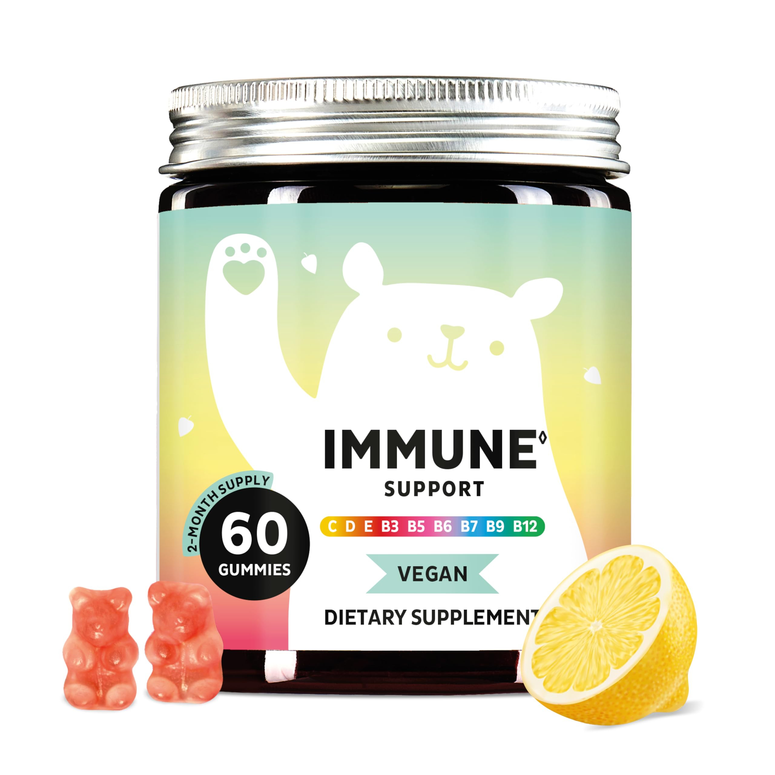 Bears with Benefits Immune Support Gummies \u2013 Vitamin C, D, B6 & B12 \u2013 Daily Immune Boos... | Amazon (US)