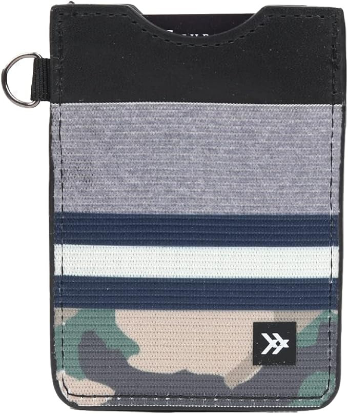 Slim Minimalist Elastic & Leather Vertical Wallet with RFID for Men & Women | Small Credit Card H... | Amazon (US)