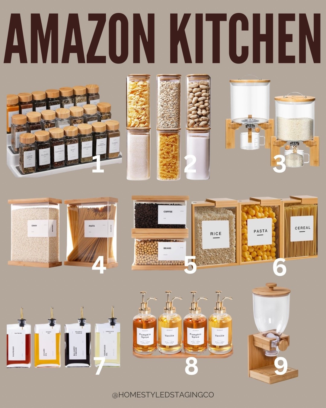 Amazon kitchen organization that actually looks good 🤍
These are the pieces I always reach for to make a pantry feel calm, cohesive, and functional.
Everything linked.

#LTKFindsUnder100 #LTKdayinmylife #LTKHome