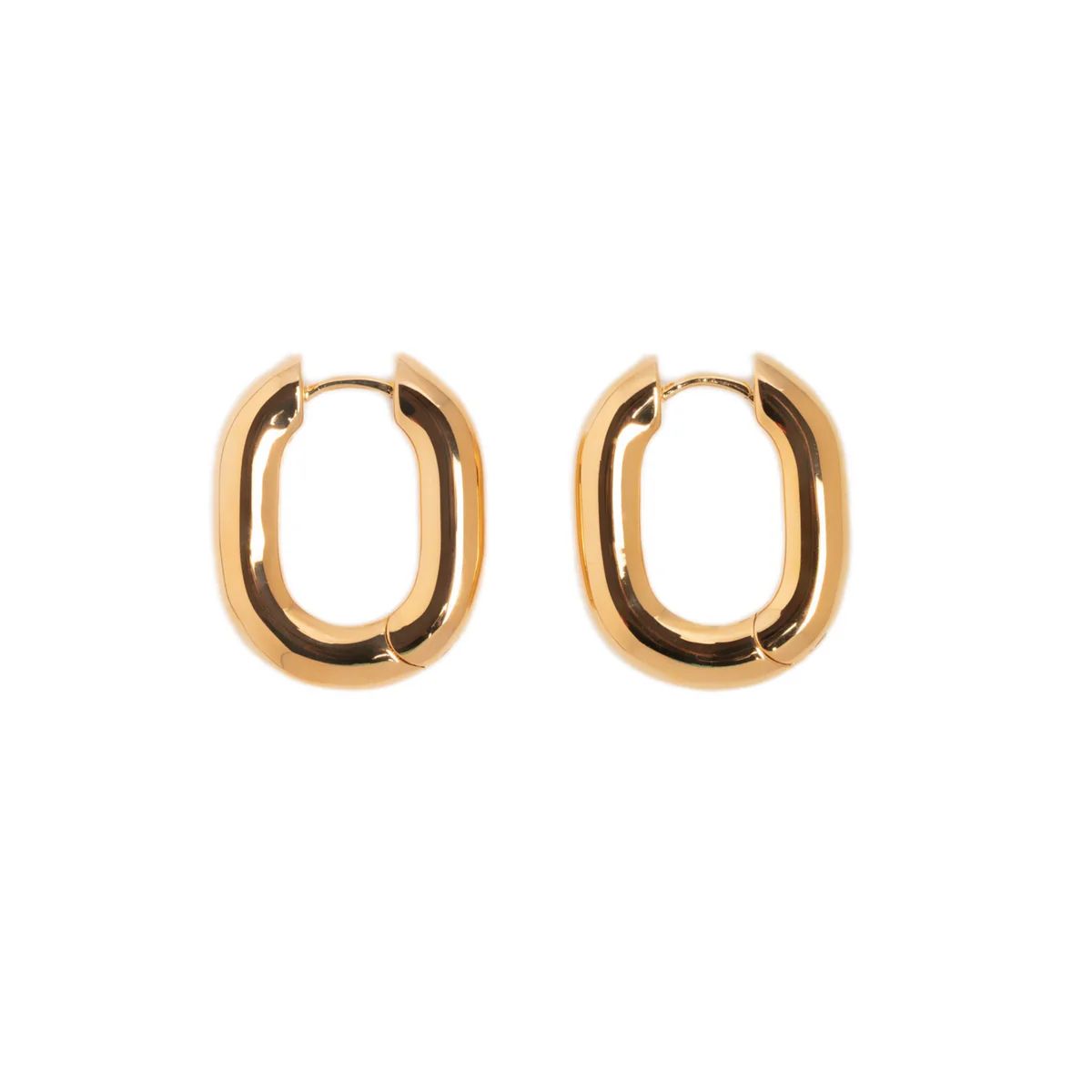 Icon Oval Hoops - Gold Medium | Erin Fader Jewelry Design