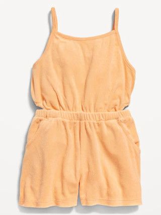 Loop-Terry Side-Cutout Cami Romper for Girls | Old Navy (US)