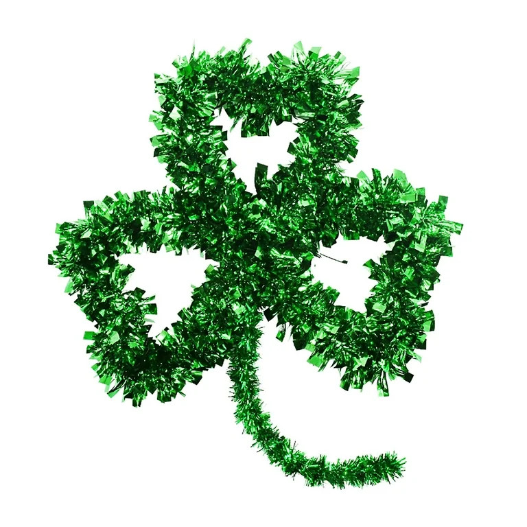 Hanging Garland St Patricks Day Decorations Shamrock Wreath, 11*13" Irish Party Home Outdoor Deco... | Walmart (US)