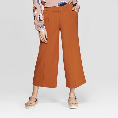 Women's Regular Fit Wide Leg Crop Fashion Pants - A New Day™ | Target