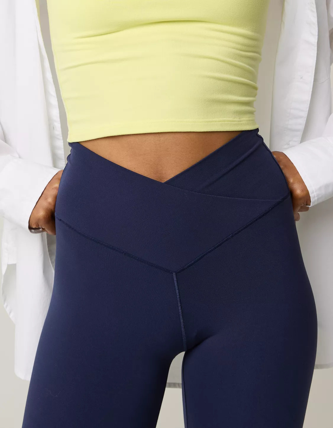 OFFLINE By Aerie Real Me High Waisted Crossover Flare Legging | Aerie