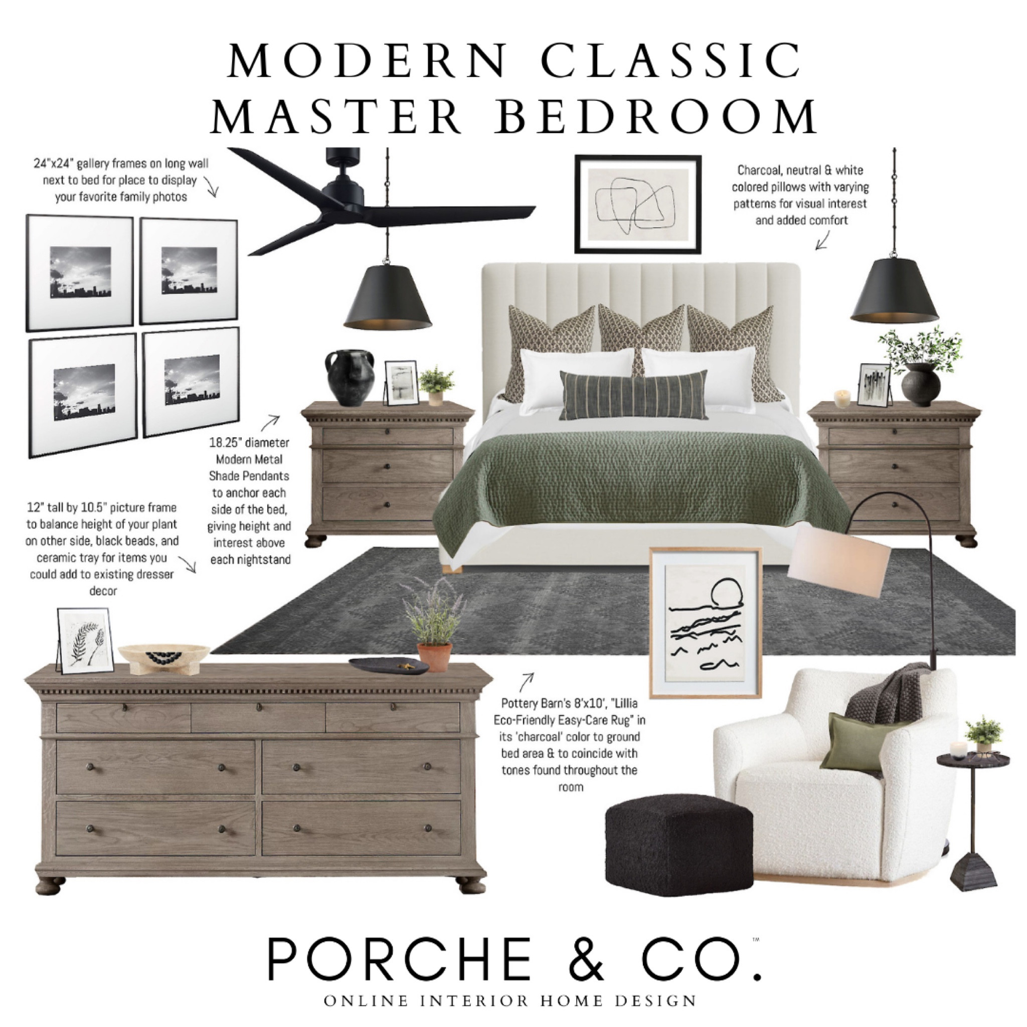 Master bedroom mood board, master bedroom design, master bedroom inspo, upholstered bed, transitional design, master bedroom decor #masterbedroom #moodboard 

#LTKSeasonal #LTKhome #LTKsalealert