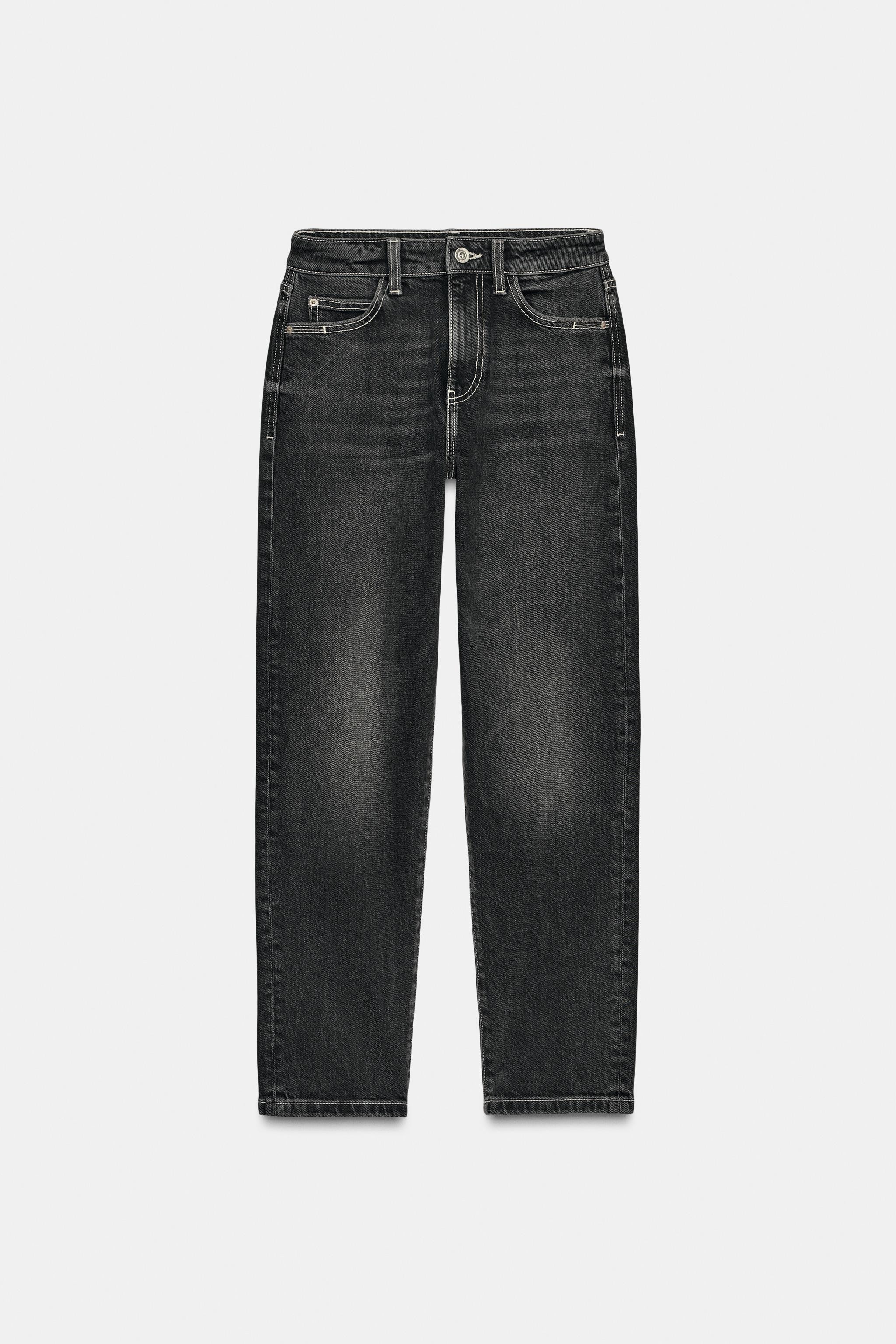 Z.01 MOM FIT HIGH-RISE JEANS | Zara Canada